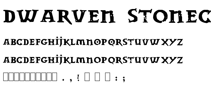 Dwarven Stonecraft font